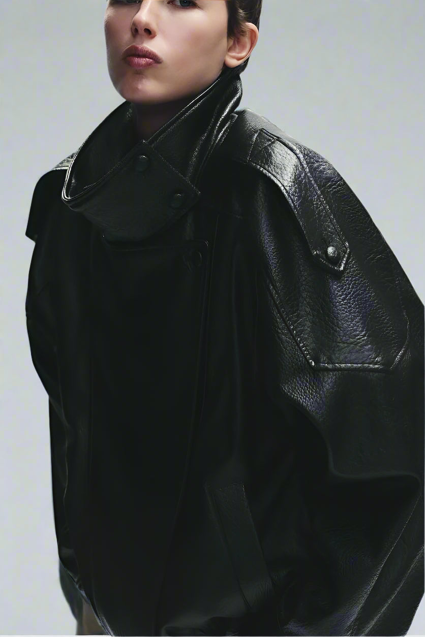 Chaqueta de cuero Nora