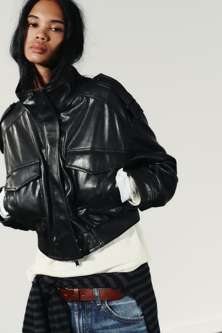 Chaqueta de cuero Ariel