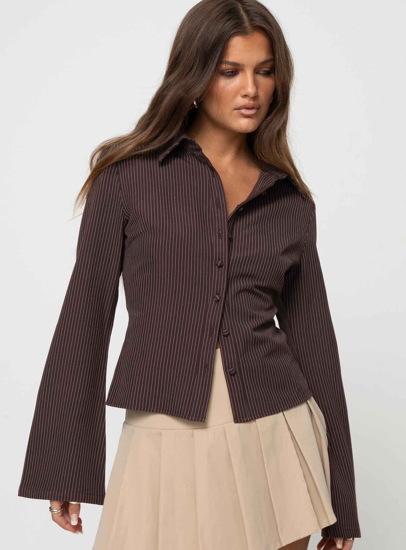 Blusa Jess Pinstripe
