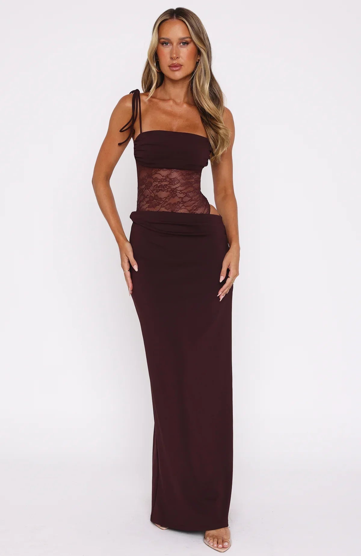Maxivestido de encaje Sienna