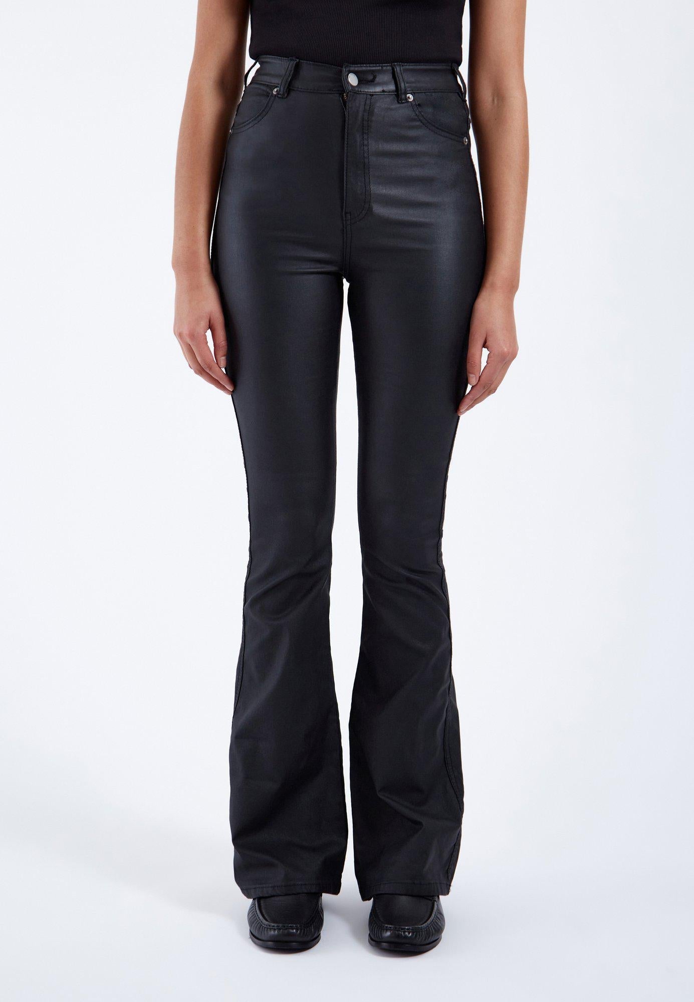 Flare Leather Bootcut Pants - Edel Essential