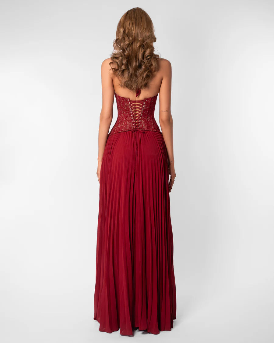 Vestido largo Daria Esmeralda
