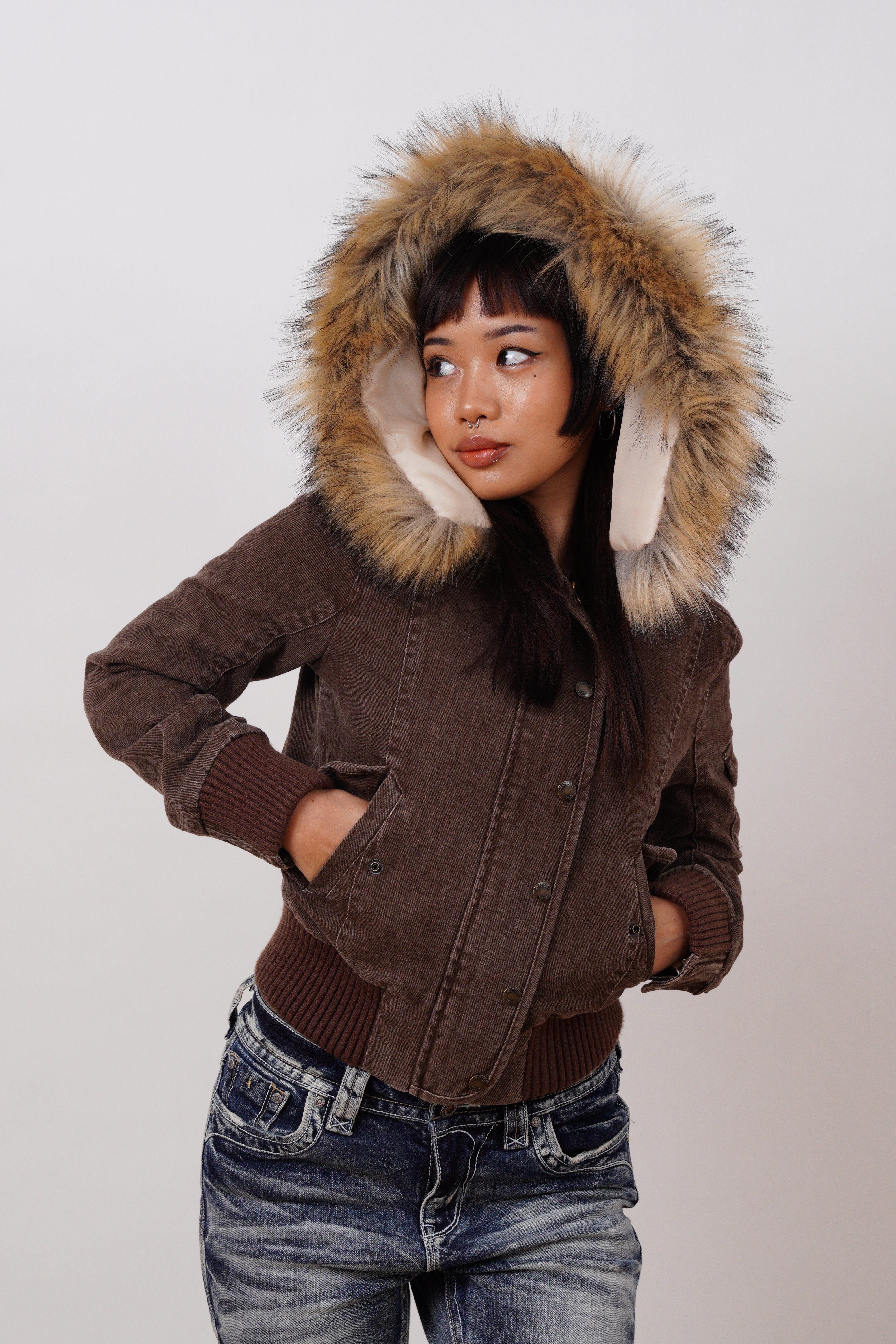 Vintage Jacket with Fur Collar - Edel Essential