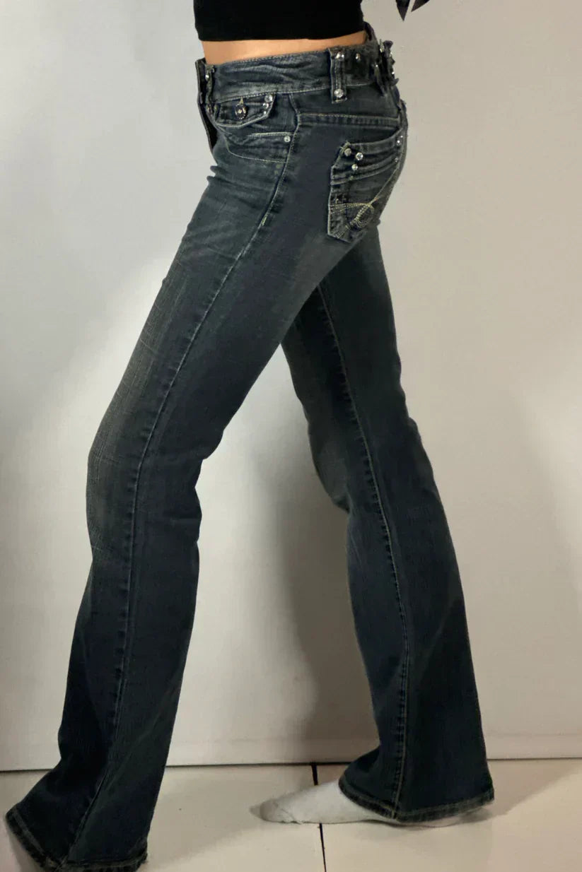Low Rise Bootcut Jeans - Edel Essential