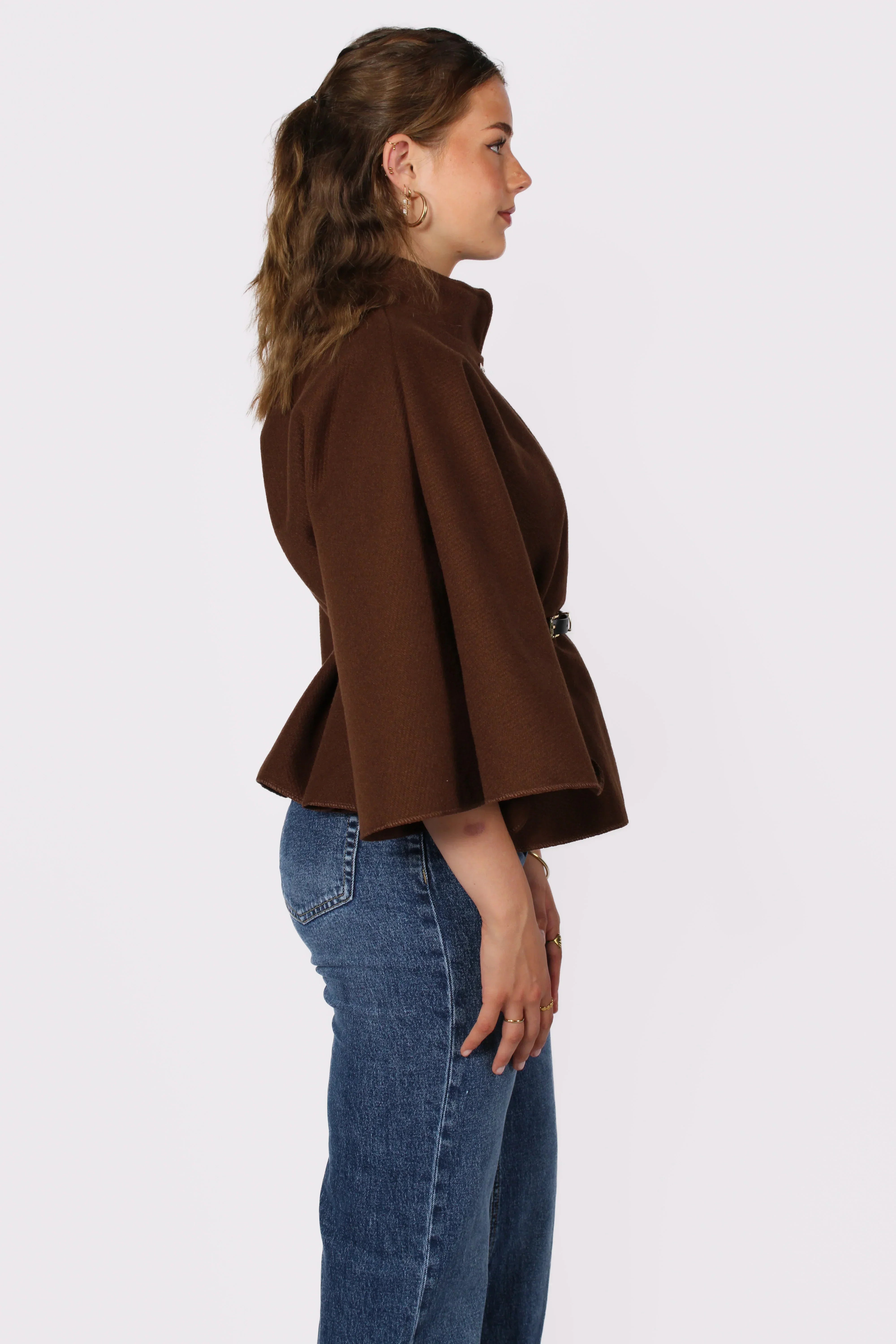 Nova Belted Cape Poncho