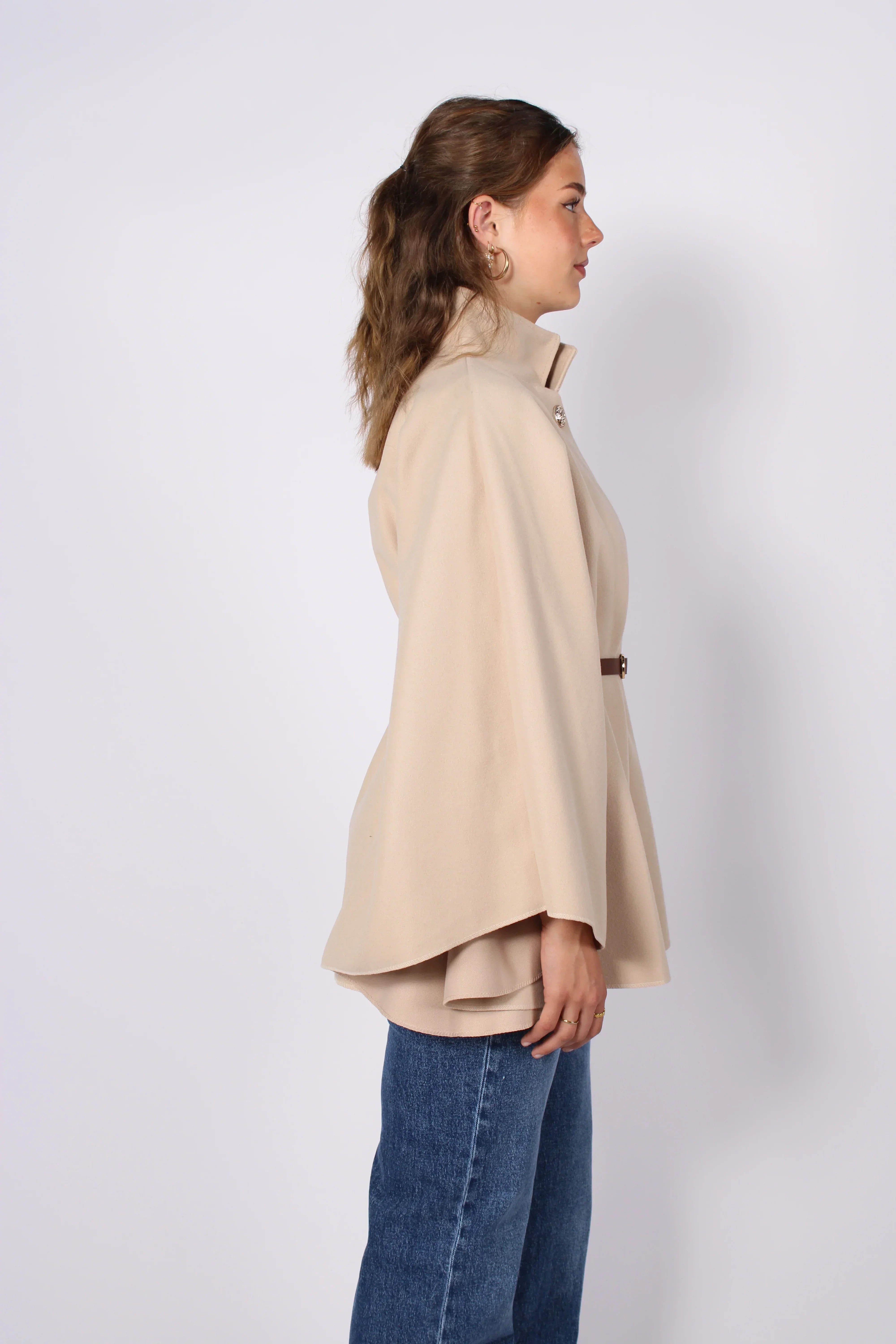Freya Poncho mit Gürtel