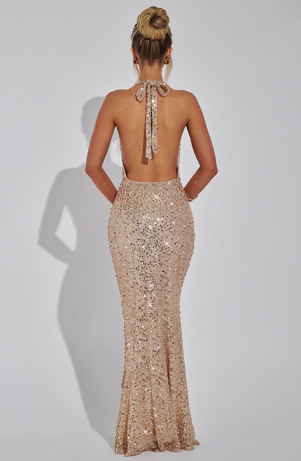 Rubinrotes Maxikleid