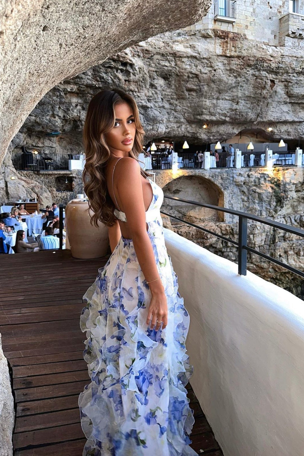 Vestido largo Santorini