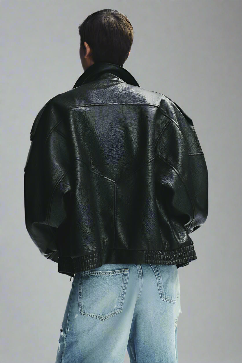 Chaqueta de cuero Nora