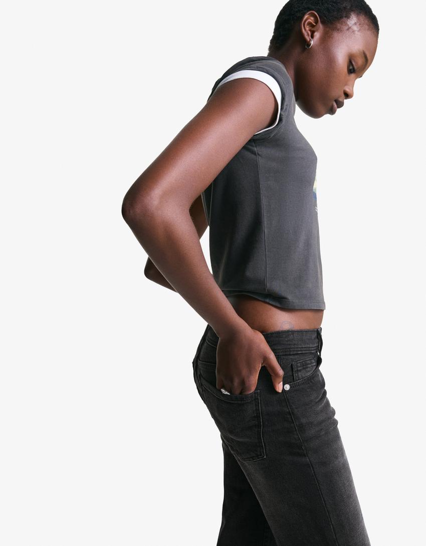 Low Waist Boot-Cut Jeans - Edel Essential