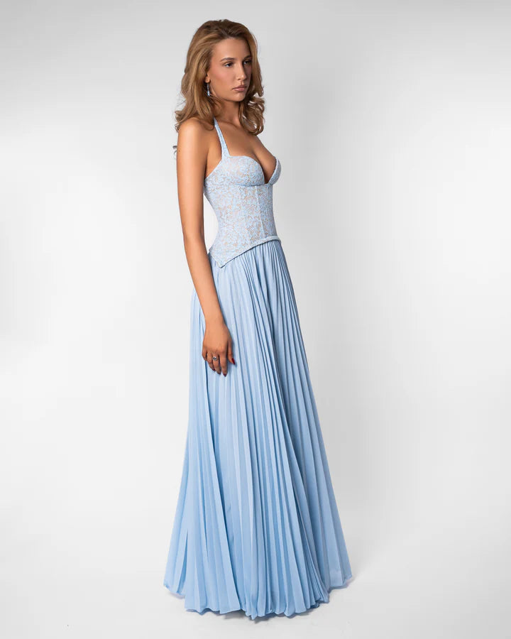 Vestido largo Daria Esmeralda