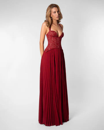 Vestido largo Daria Esmeralda
