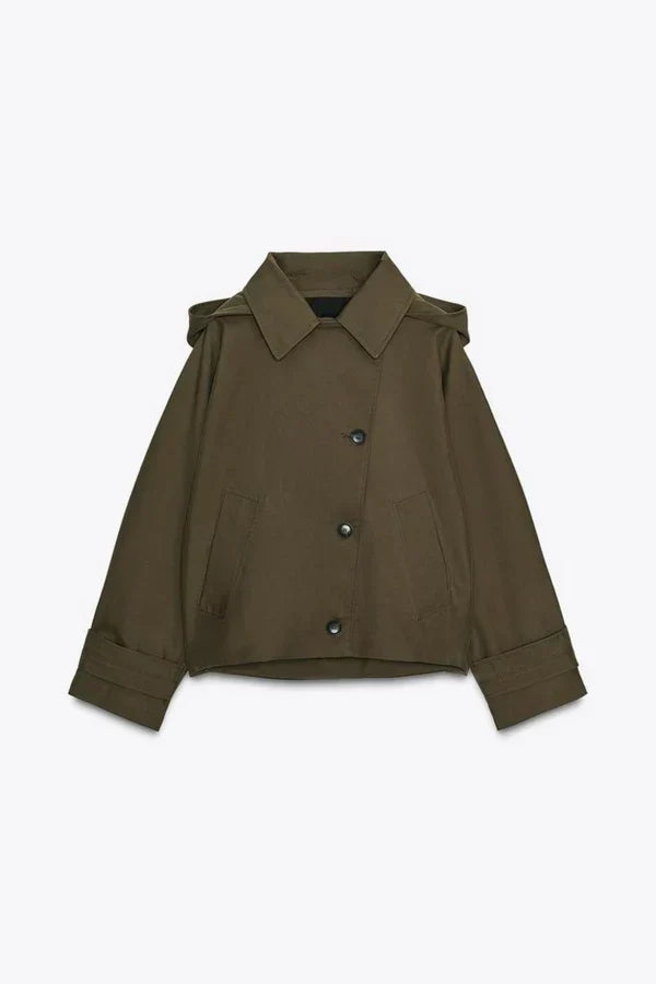 Amélie Kapuzen-Trenchcoat