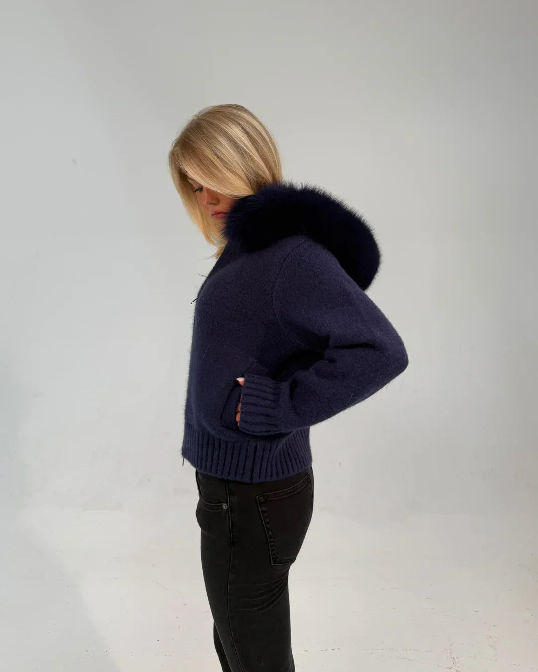 Zipped Fur Jacket - Edel Essential
