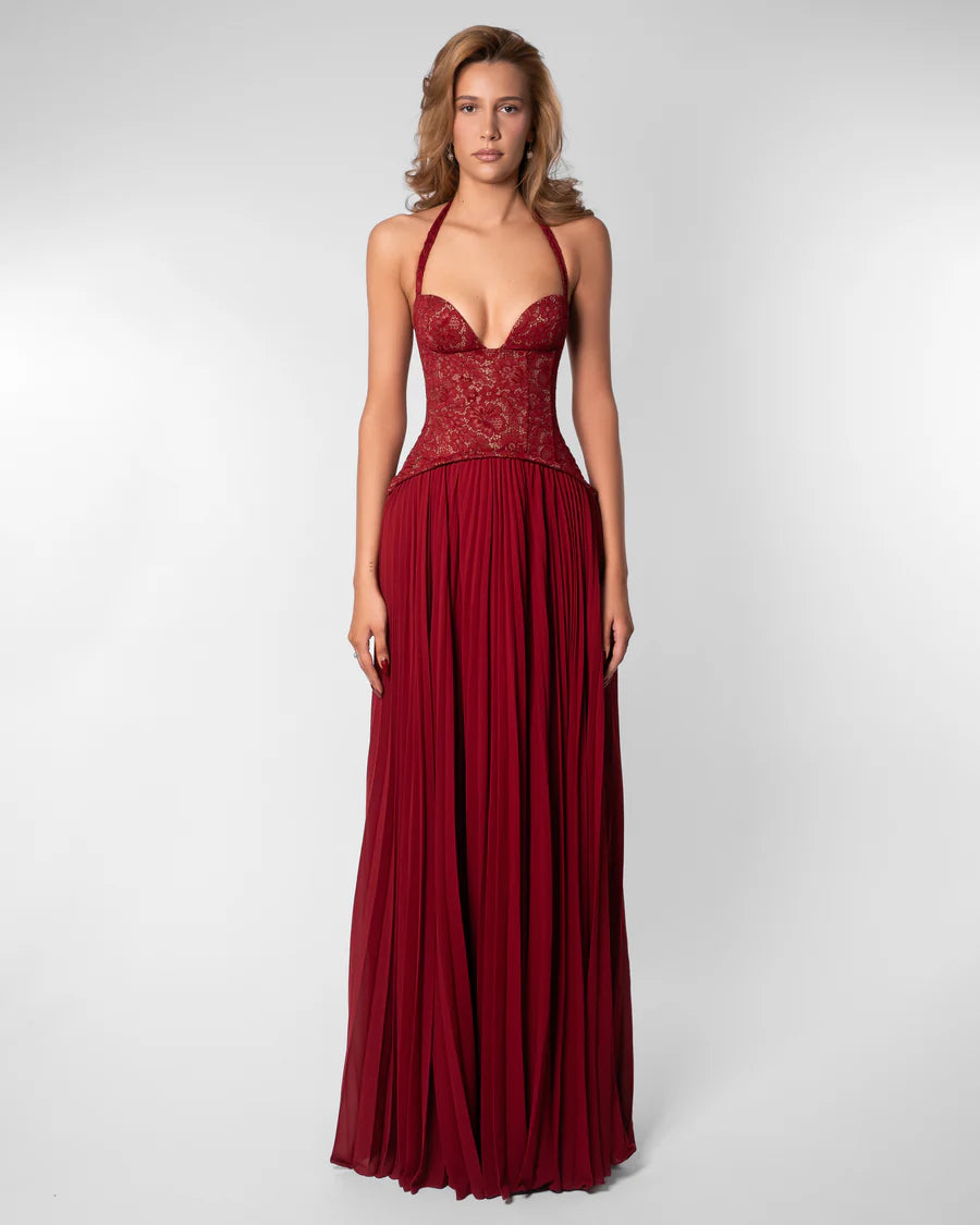 Vestido largo Daria Esmeralda
