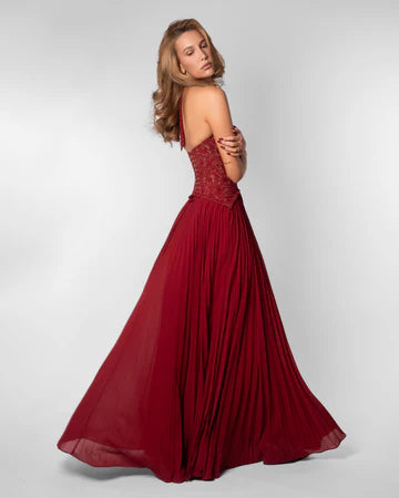 Vestido largo Daria Esmeralda
