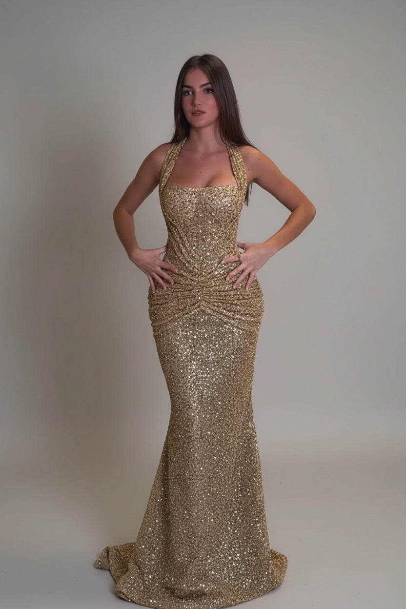 Maxikleid im Meerjungfrauen-Stil