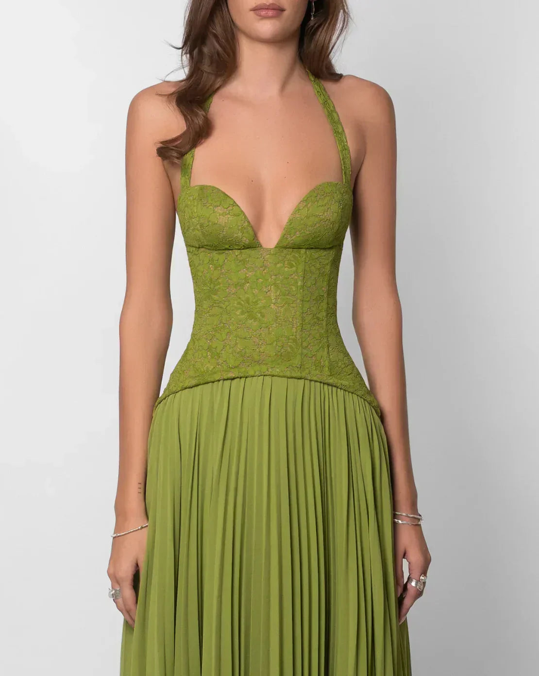 Vestido largo Daria Esmeralda