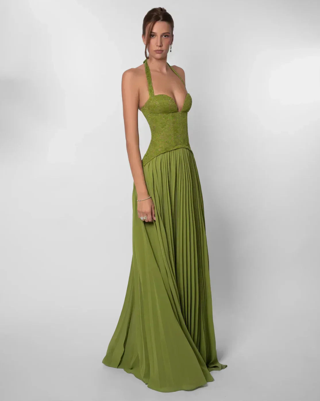 Vestido largo Daria Esmeralda