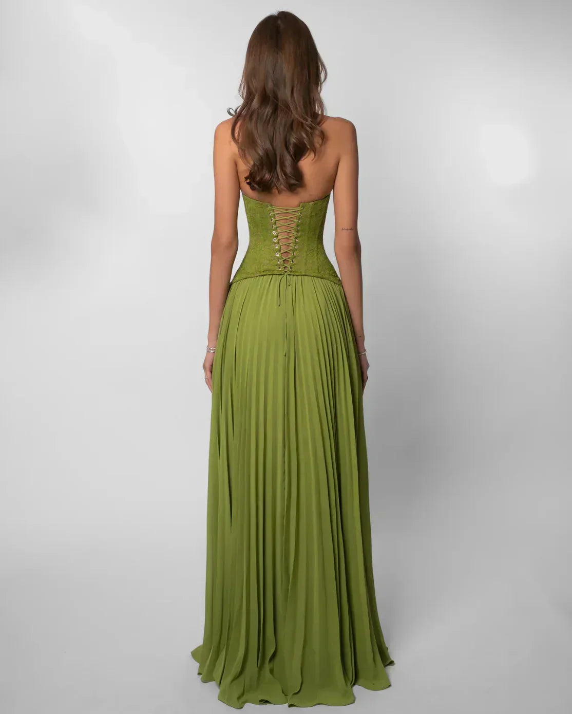 Vestido largo Daria Esmeralda