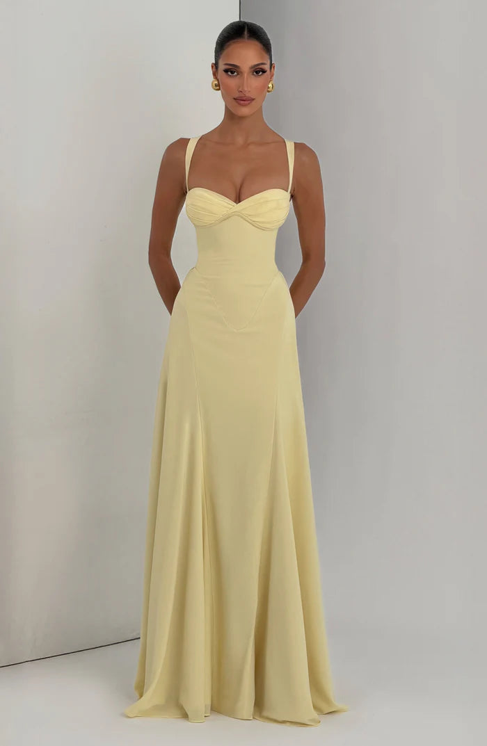 Vestido largo de Rihanna